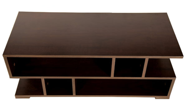 Ammu's Siena Engineered Wood Coffee Table (Dark Wenge, Matte Finish) - Image 4
